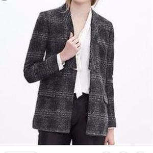 Banana Republic black Fuzzy Blazer size 6